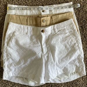 Old Navy White and Tan Women's Shorts